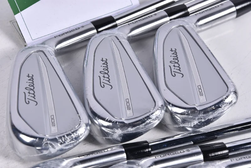 Titleist T200 2023 Irons / 5-PW+GW / Stiff Flex AMT Black S300 Steel Shafts