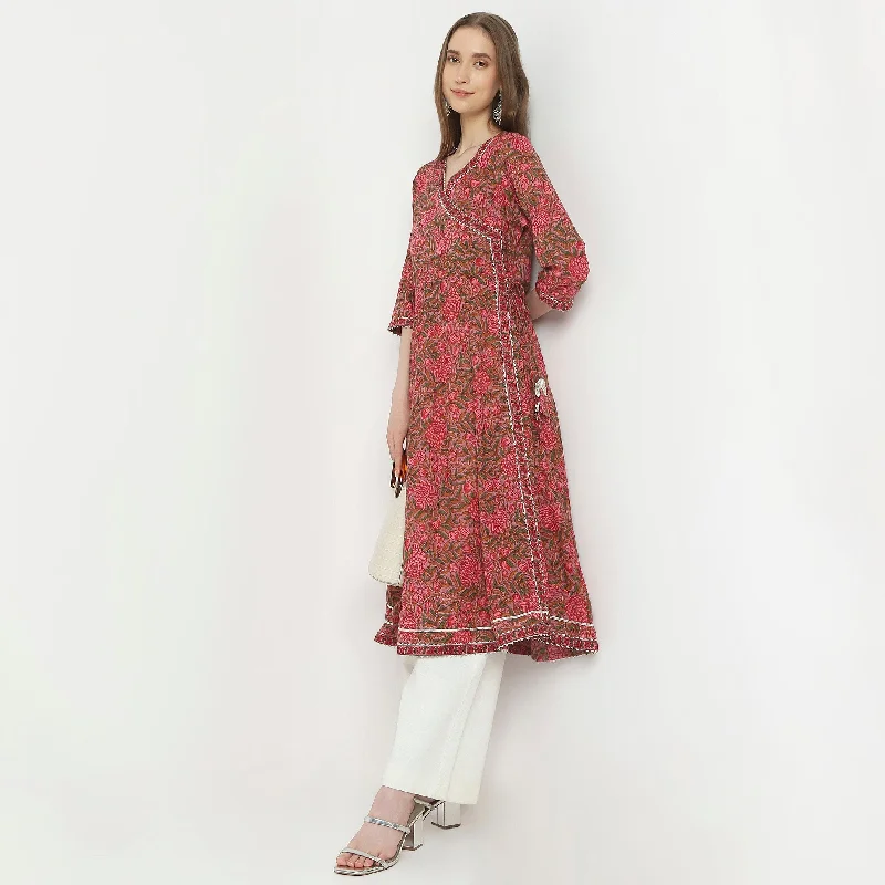 Flare Fit Printed Kurta