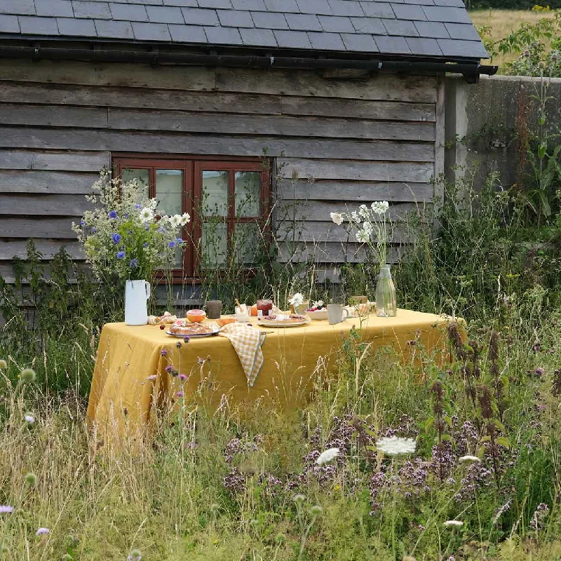 Honey Linen Tablecloth