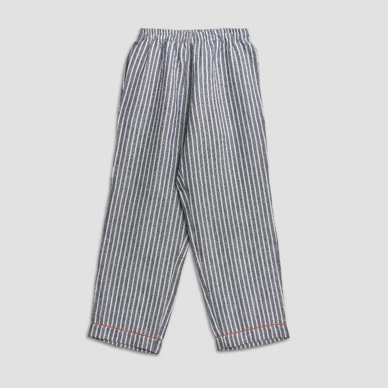 Men's Midnight Stripe Linen Pajama Pants