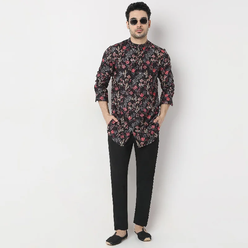 Regular Fit Printed Kurta