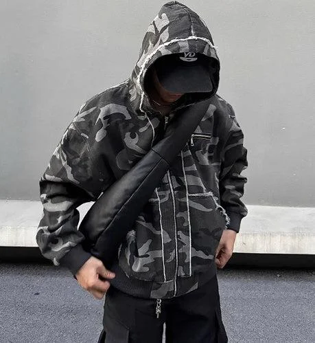 Camouflage Zip-up Hoodie