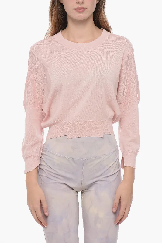 Stella McCartney Oversized Crop Sweater with Stitch Details