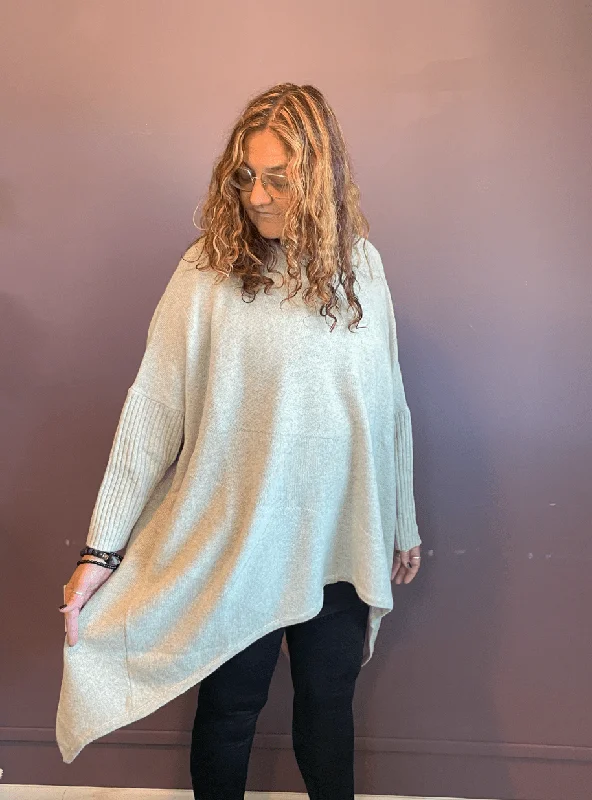 Grey Wool Pullover Sweater