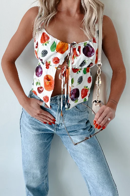 So A-peeling Fruit Print Tank Top (Multi)