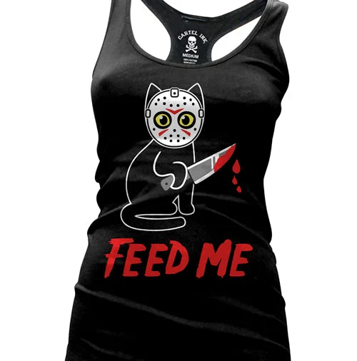 Feed Me  Women's Racer Back Tank Top