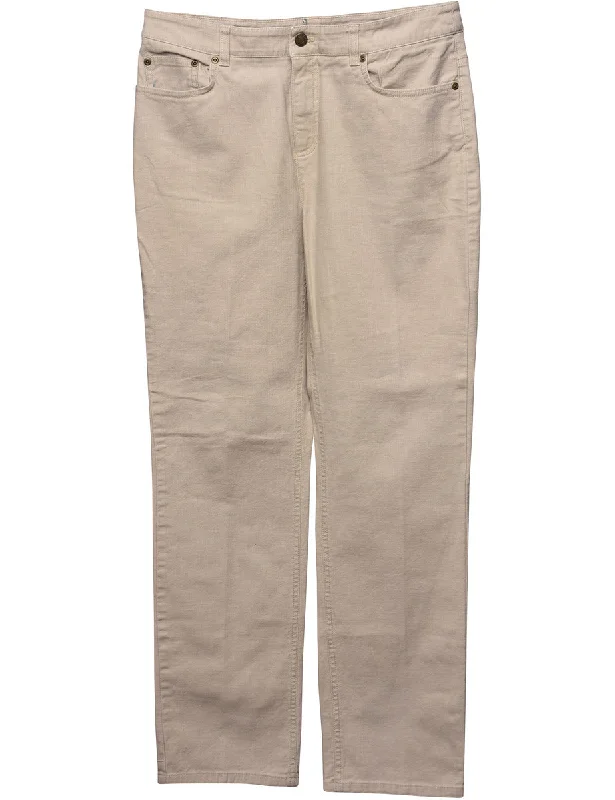 Light Brown Tapered Jeans - W33 L31