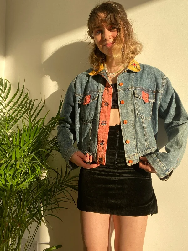 Vintage Funky Denim Jacket (S)