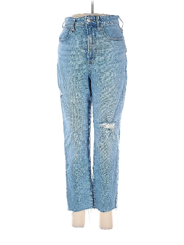 High-Rise Straight-leg Jeans in Light Wash