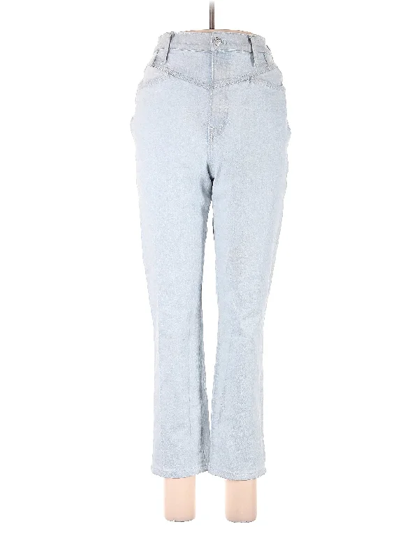 High-Rise Straight-leg Jeans in Light Wash