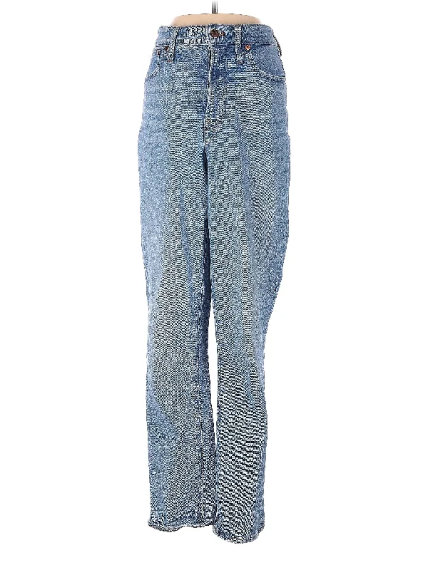 High-Rise Straight-leg Jeans in Light Wash