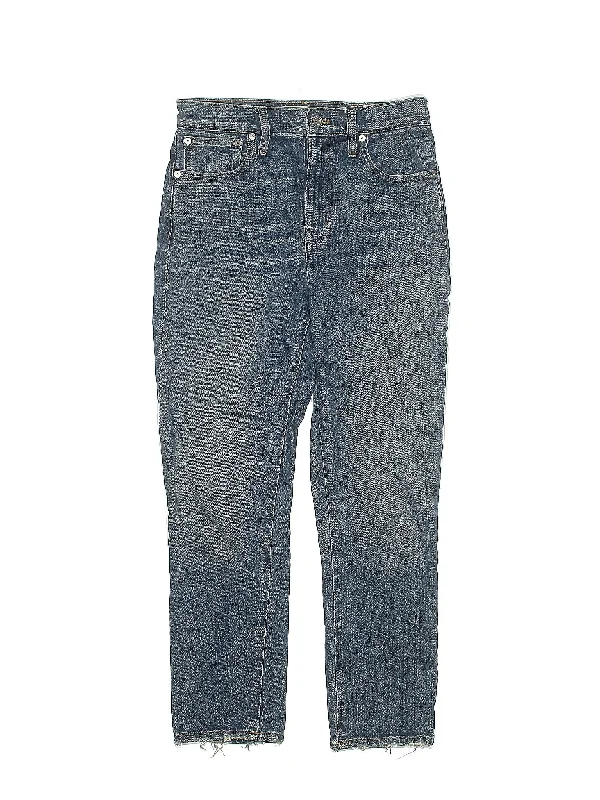 High-Rise Straight-leg Jeans in Medium Wash