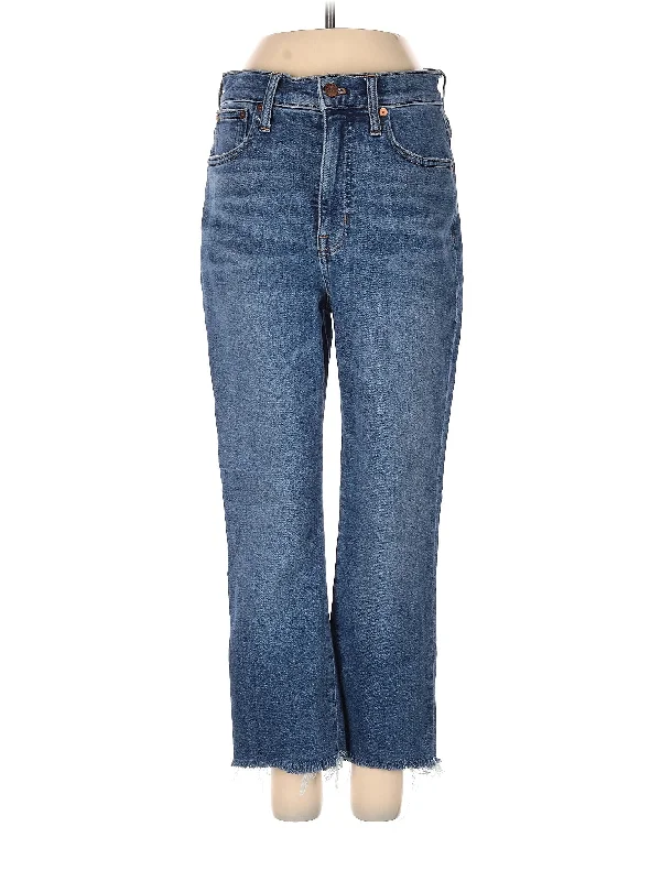 High-Rise Straight-leg Jeans in Medium Wash