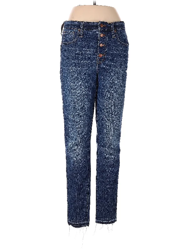 High-Rise Straight-leg Jeans in Medium Wash