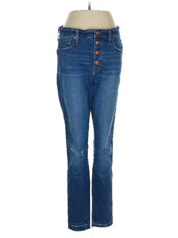 High-Rise Straight-leg Jeans in Medium Wash