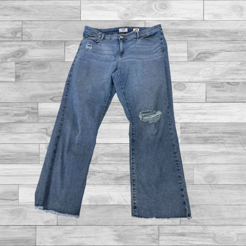 Jeans Straight By Levis In Blue Denim, Size: 18