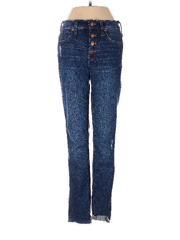 Mid-Rise Straight-leg Jeans in Dark Wash