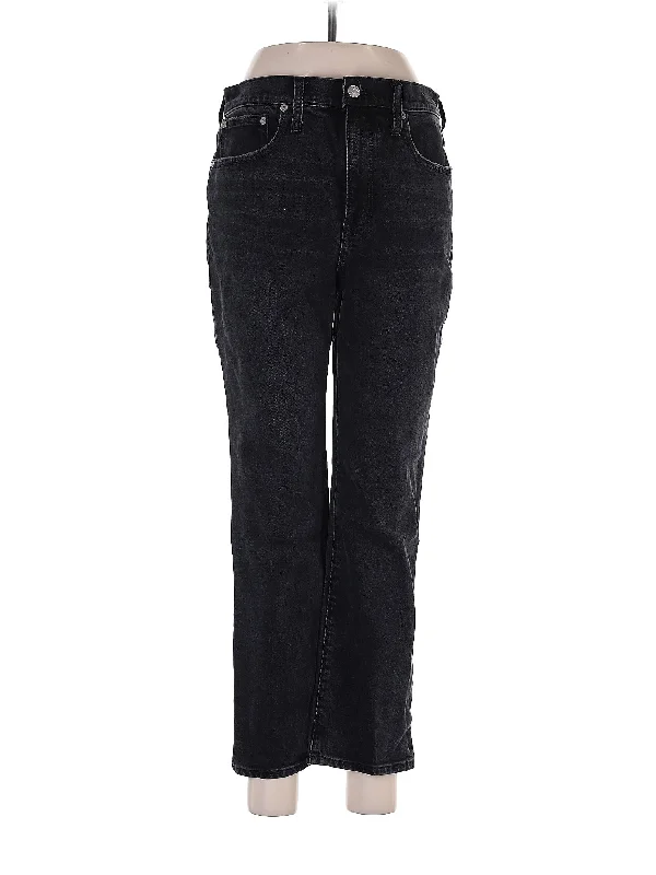 Mid-Rise Straight-leg Jeans in Dark Wash