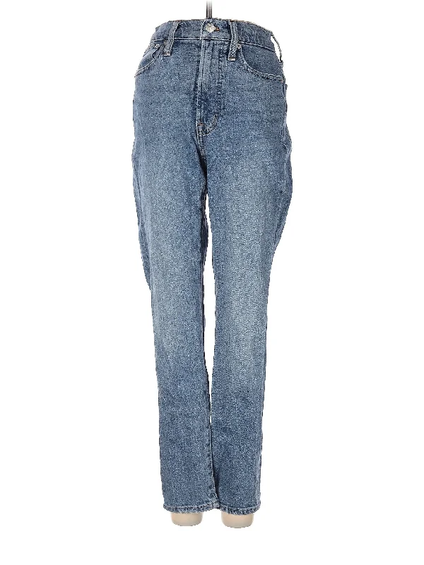 Mid-Rise Straight-leg Jeans in Light Wash