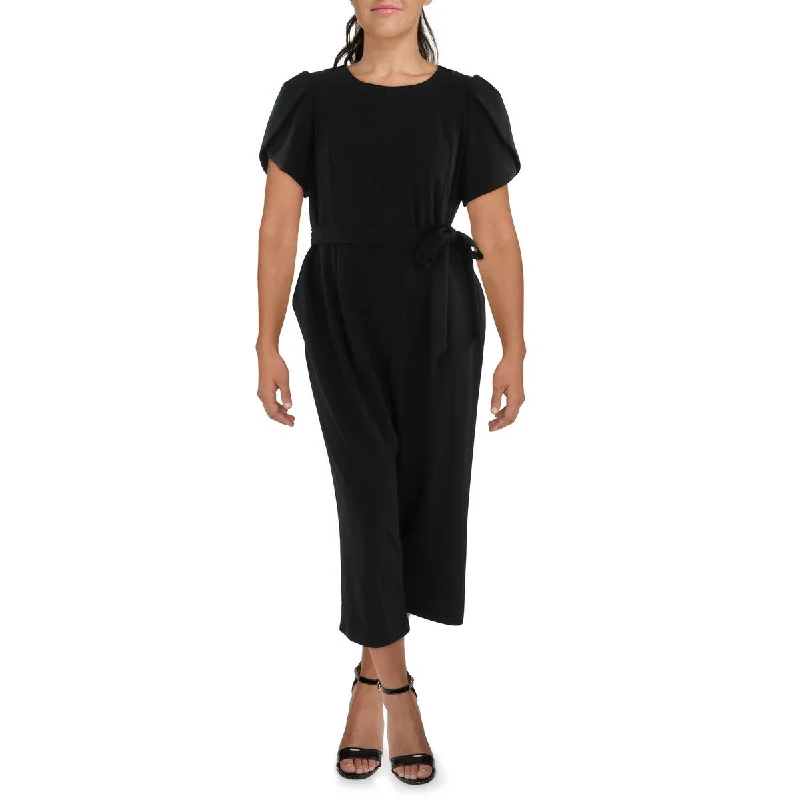 Calvin Klein Womens Plus Crop Wide Leg Jumpsuit