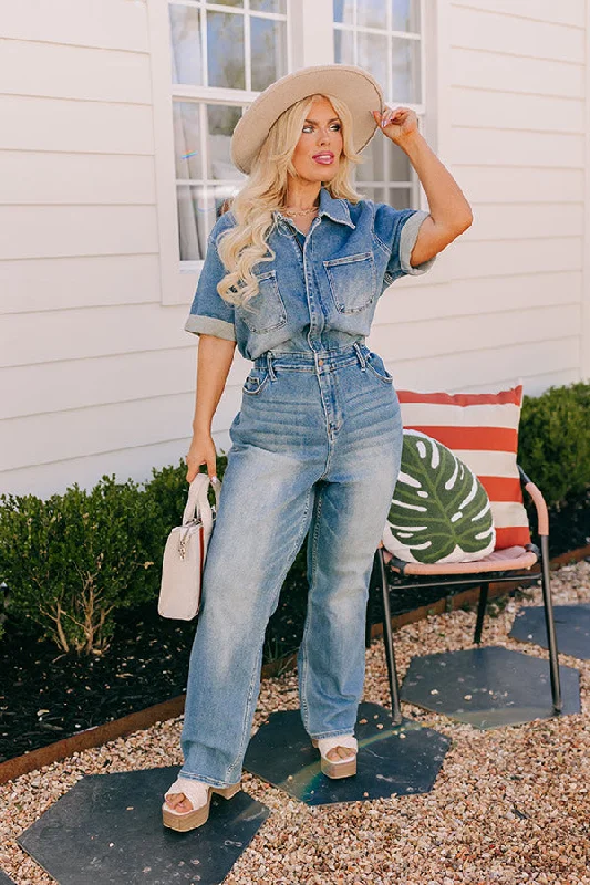 Judy Blue The Lyla Denim Jumpsuit Curves