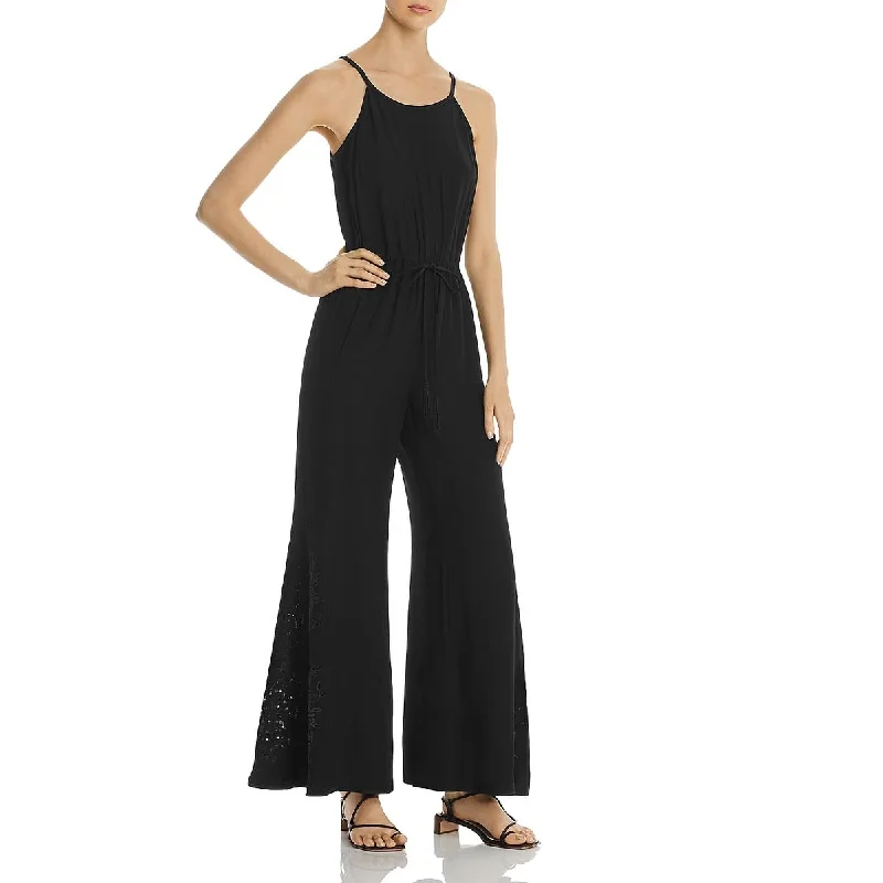 Kobi Halperin Womens Elsie Wide Leg Embroidered Jumpsuit