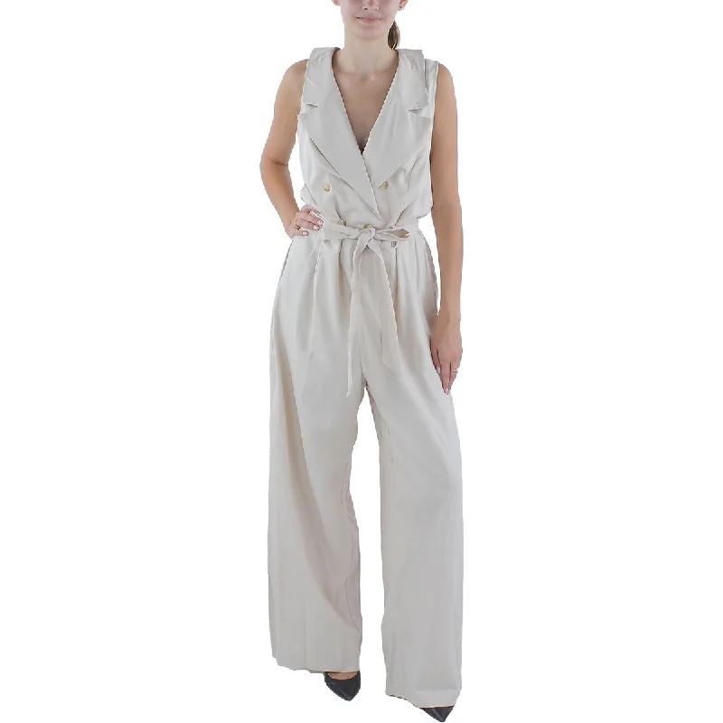 Nanette Nanette Lepore Womens Wide Leg Sleeveless Jumpsuit