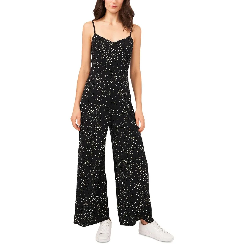 Riley & Rae Womens Sleeveless Floral Print Jumpsuit