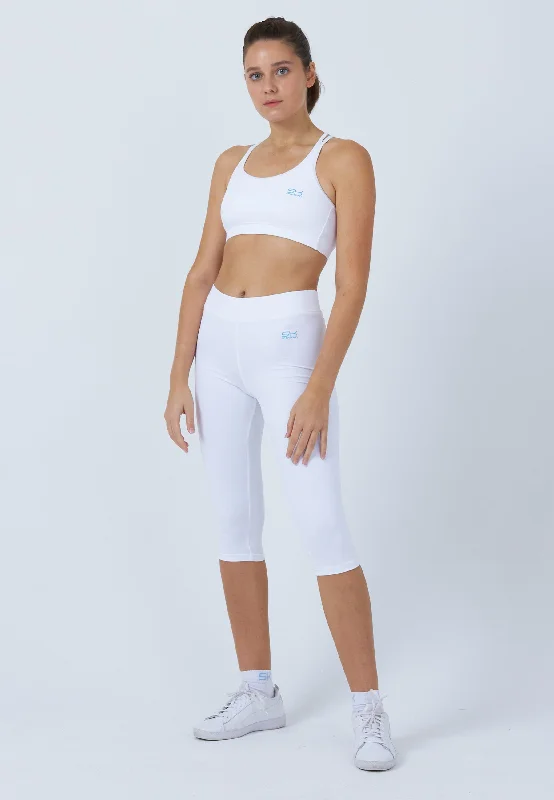 3/4 Sport Leggings, weiß