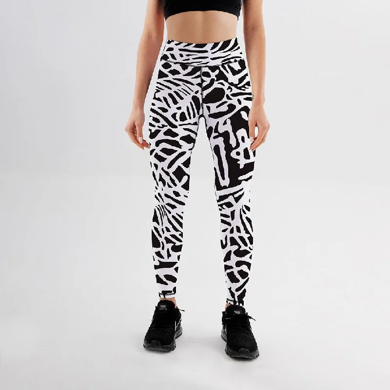 Printed Yoga Pants Breathable Sports High Waist Leggings