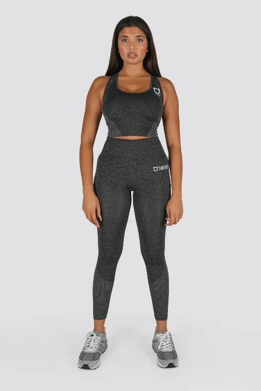 Seamless Power Highwaisted Leggings - Grey Marl