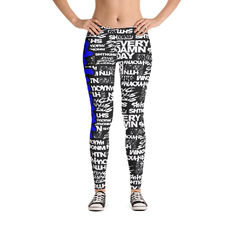 SHTNONM - LEGGINGS (BLACK/BLUE)