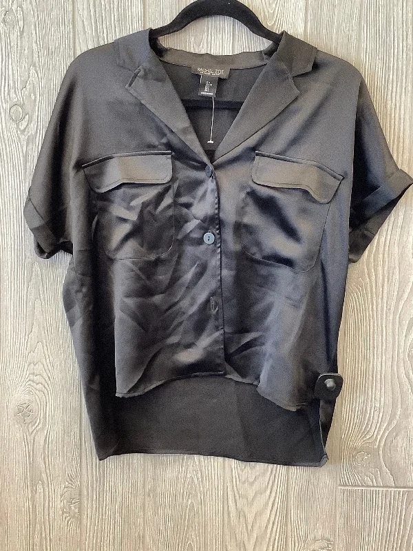 Black Top Short Sleeve Rachel Zoe, Size L