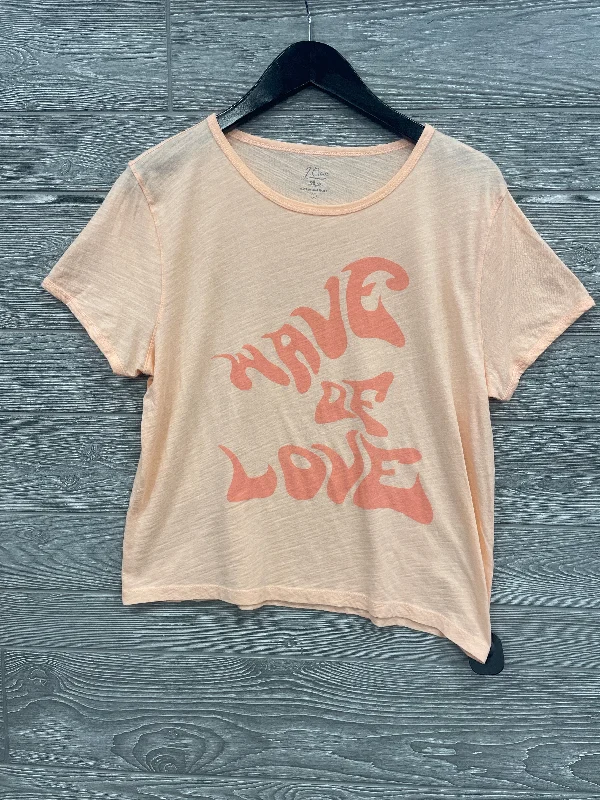 Peach Top Short Sleeve J. Crew, Size L