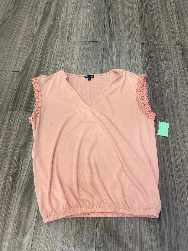 Pink Top Short Sleeve Express, Size S