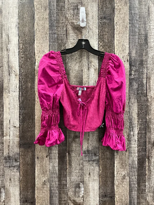 Pink Top Short Sleeve Urban Outfitters, Size M