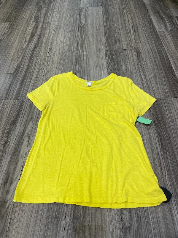 Yellow Top Short Sleeve Old Navy, Size L