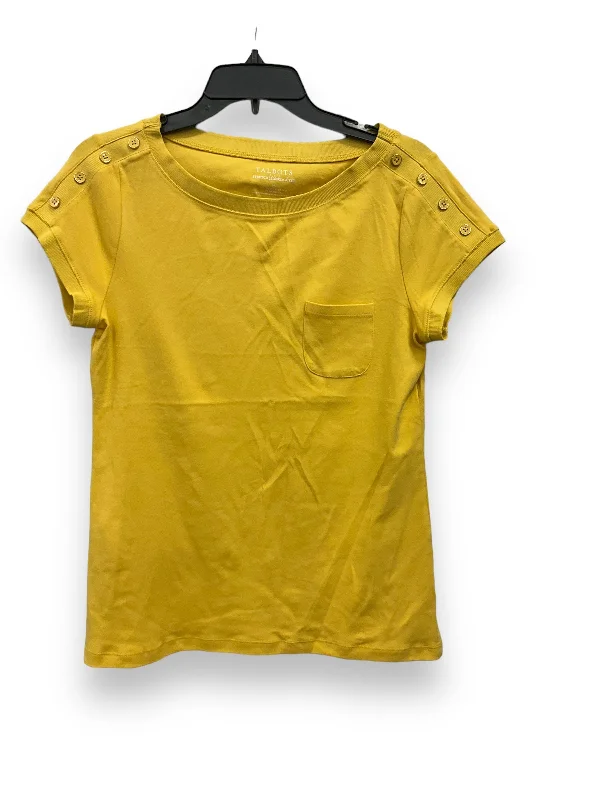 Yellow Top Short Sleeve Talbots, Size M