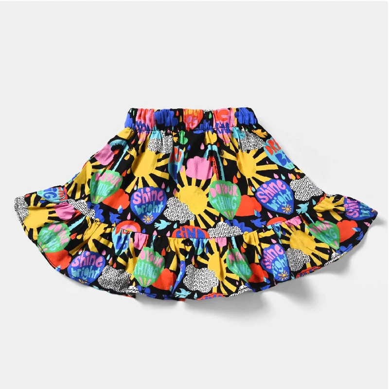 Infant Girls Viscose Short Skirt Sunshine-Multi