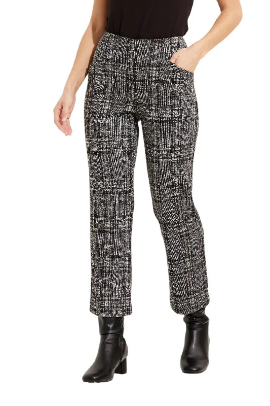 Plaid High-Waisted Pant In Black/multi